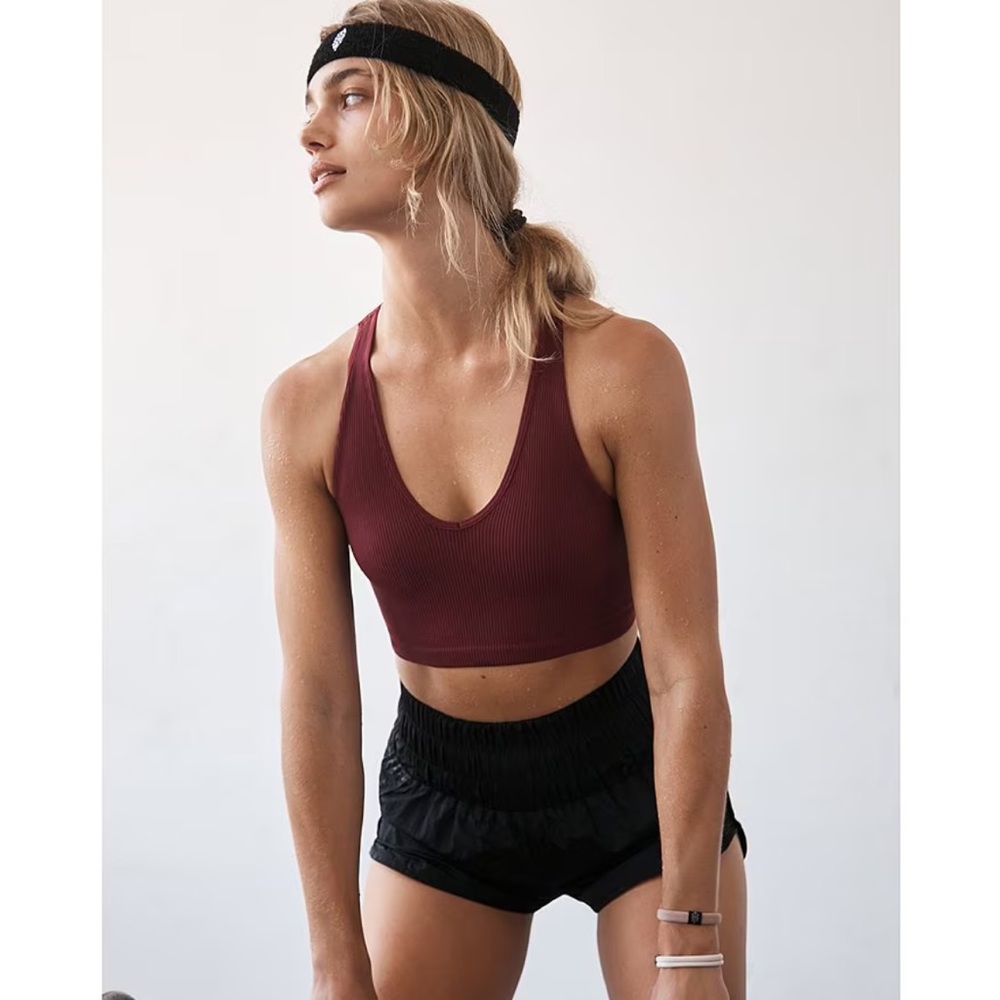 Free People Movement The Way Home High Rise Pull On Shorts Black XS like new - Picture 3 of 8